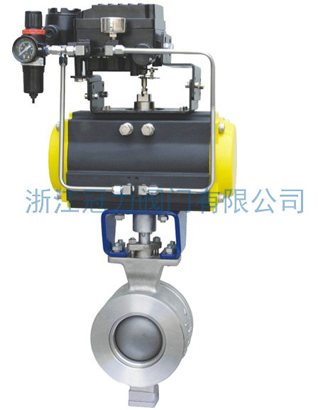 氣動V型球閥可保證閥門的靈敏度和感應速度